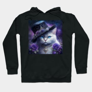 Magician White British Shorthair Cat Hoodie